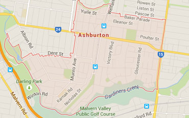 Ashburton Regional Outline according to Google Data 2015