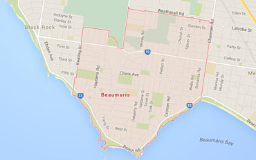 Beaumaris Regional Outline according to Google Data 2015