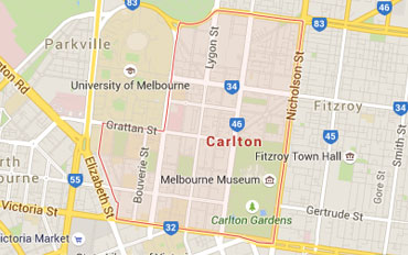 Carlton Regional Outline according to Google Data 2015