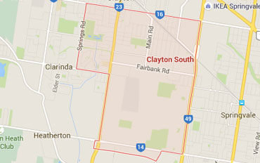 Clayton South Regional Outline according to Google Data 2015
