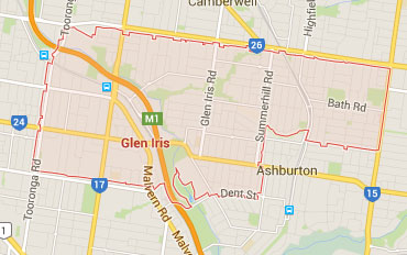 Glen Iris Regional Outline according to Google Data 2015
