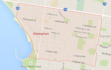 Hampton Regional Outline according to Google Data 2015