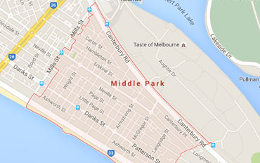 Middle Park Regional Outline according to Google Data 2015