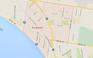 Parkdale Regional Outline according to Google Data 2015